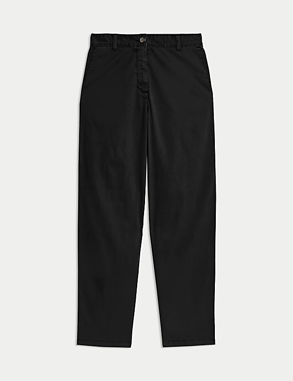 Cotton Rich Straight Leg Ankle Grazer Chinos - AU