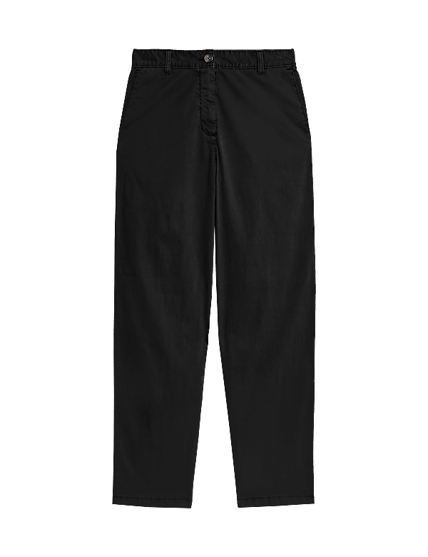 Cotton Rich Straight Leg Ankle Grazer Chinos