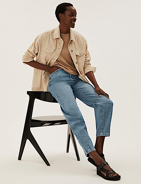 High Waisted Balloon Jeans