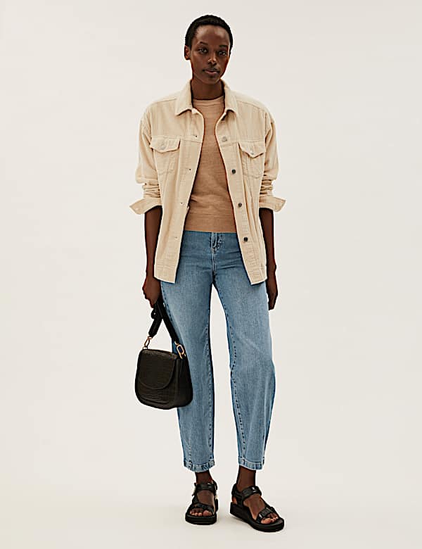 High Waisted Balloon Jeans