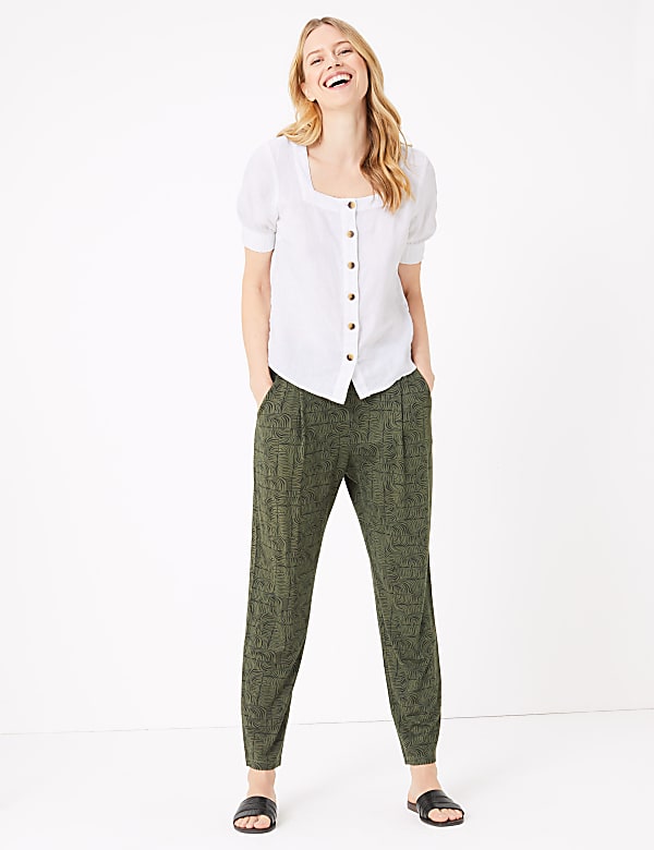 Jersey Tapered Ankle Grazer Trousers