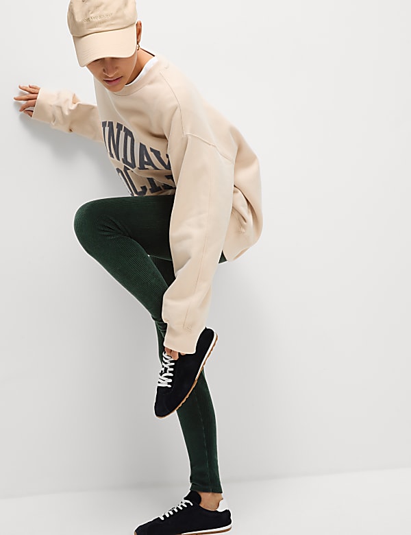 Cord High Waisted Leggings