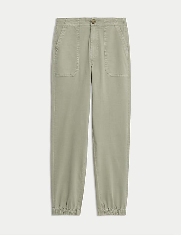 Cotton Blend Slim Fit Joggers - JP