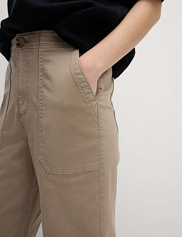 Cotton Blend Slim Fit Joggers