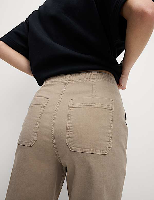 Cotton Blend Slim Fit Joggers