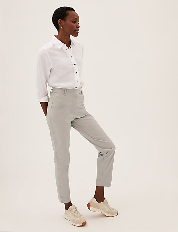 Cotton Rich Tapered Chinos
