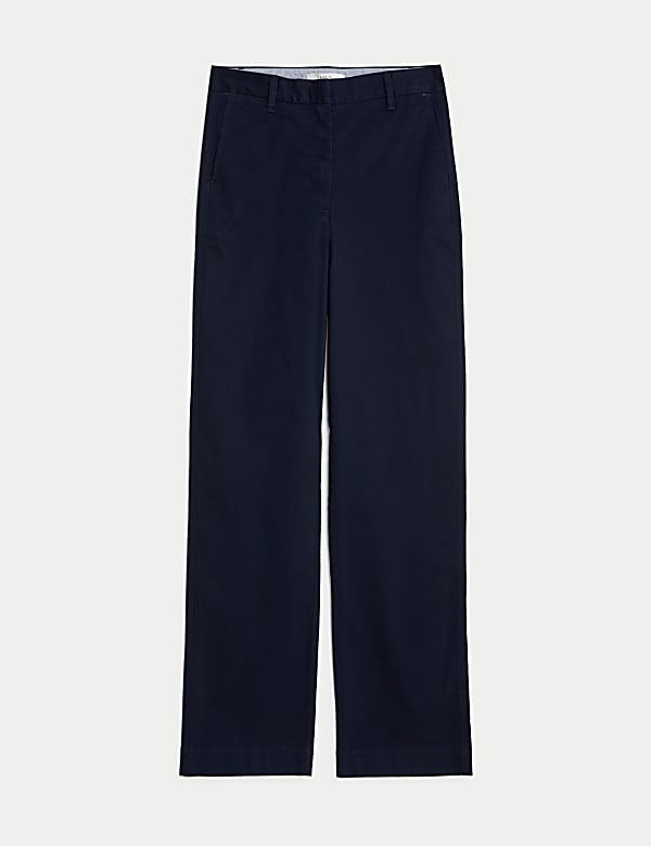 Cotton Rich Straight Leg Chinos - US