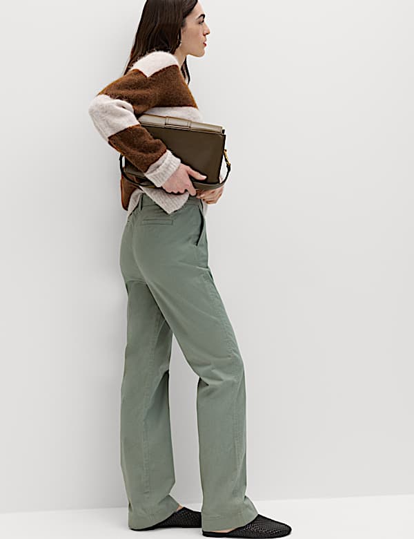 Cotton Rich Straight Leg Chinos - CA