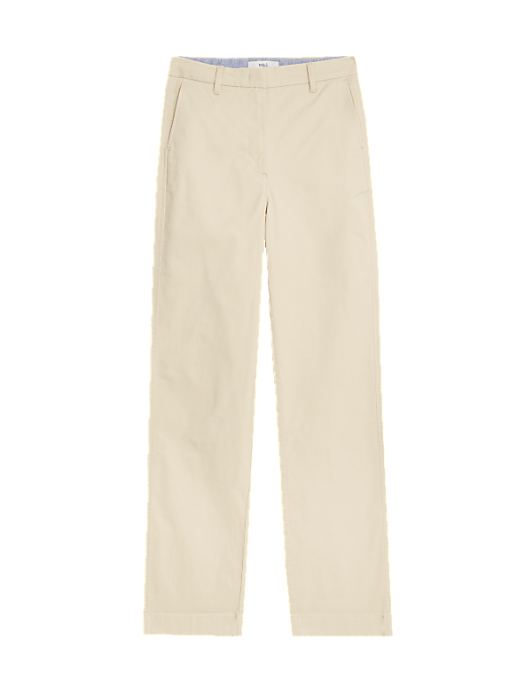 Cotton Rich Straight Leg Chinos