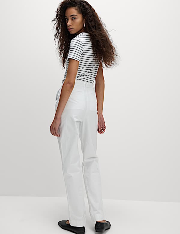 Cotton Rich Straight Leg Chinos - US