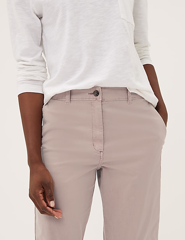 Cotton Rich Tapered Ankle Grazer Chinos