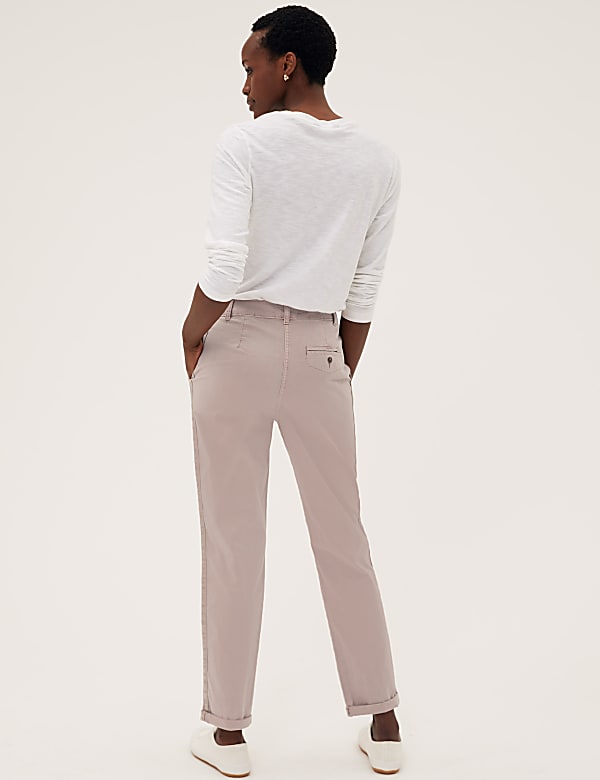 Cotton Rich Tapered Ankle Grazer Chinos