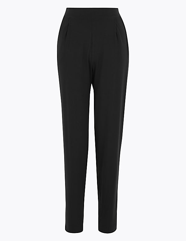 Buy Jersey Tapered Ankle Grazer Trousers at Marks Spencer