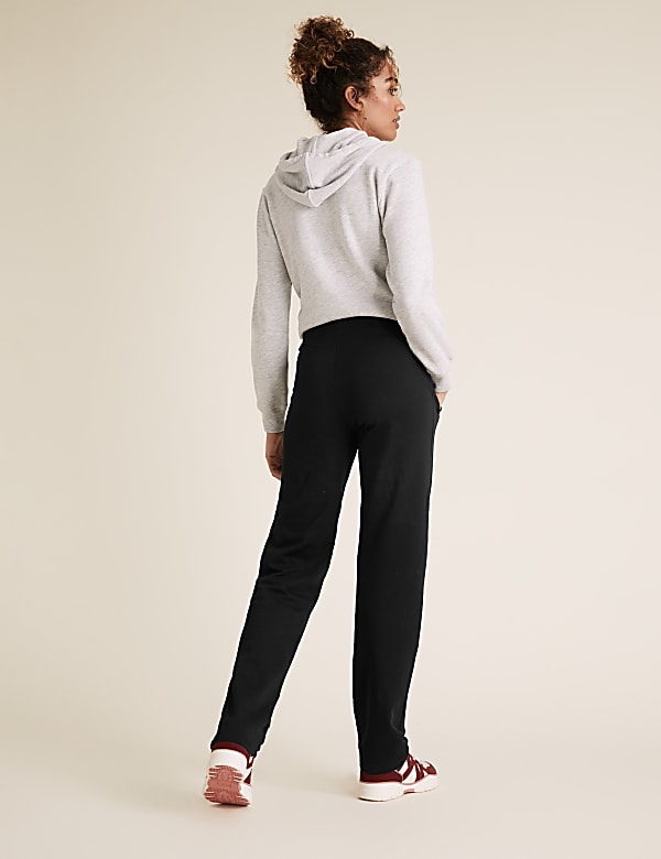 Buy Cotton Straight Leg Ankle Grazer Joggers at Marks Spencer
