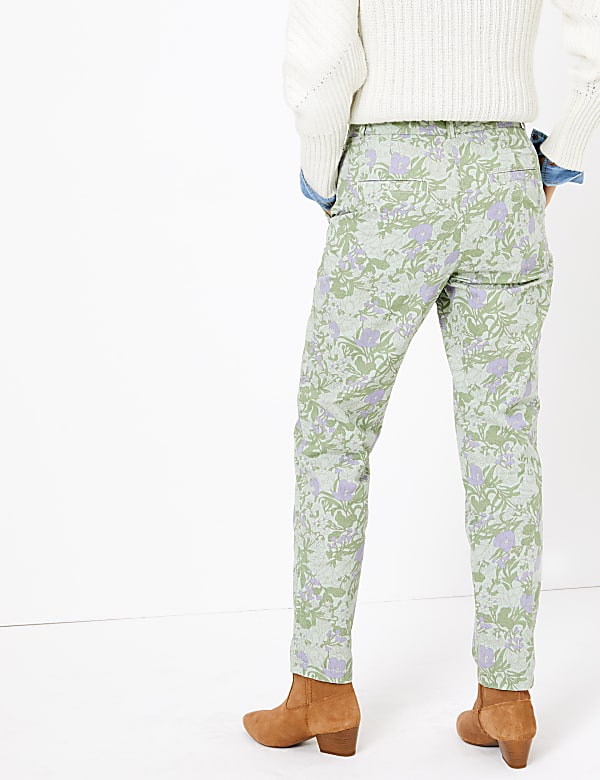 Pure Cotton Ankle Grazer Chinos