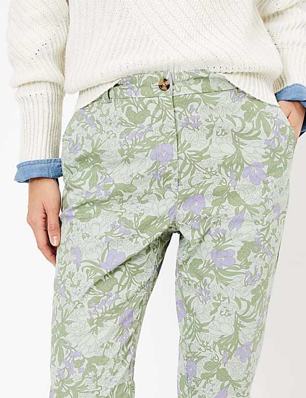 Pure Cotton Ankle Grazer Chinos