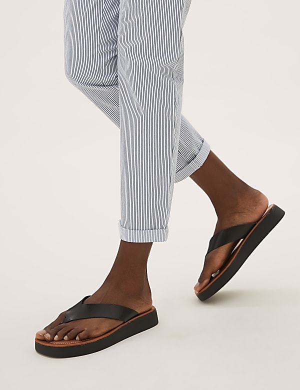 Cotton Rich Striped Tapered Chinos