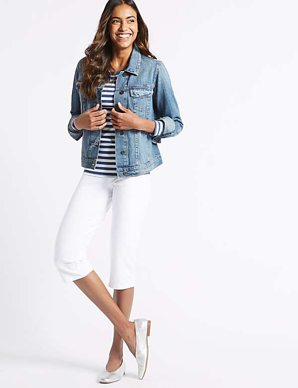 Cotton Rich Cropped Joggers