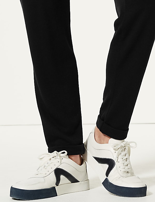 Jersey Tapered Leg Trousers