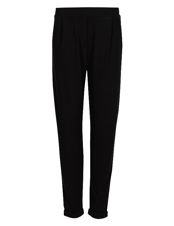 Jersey Tapered Leg Trousers