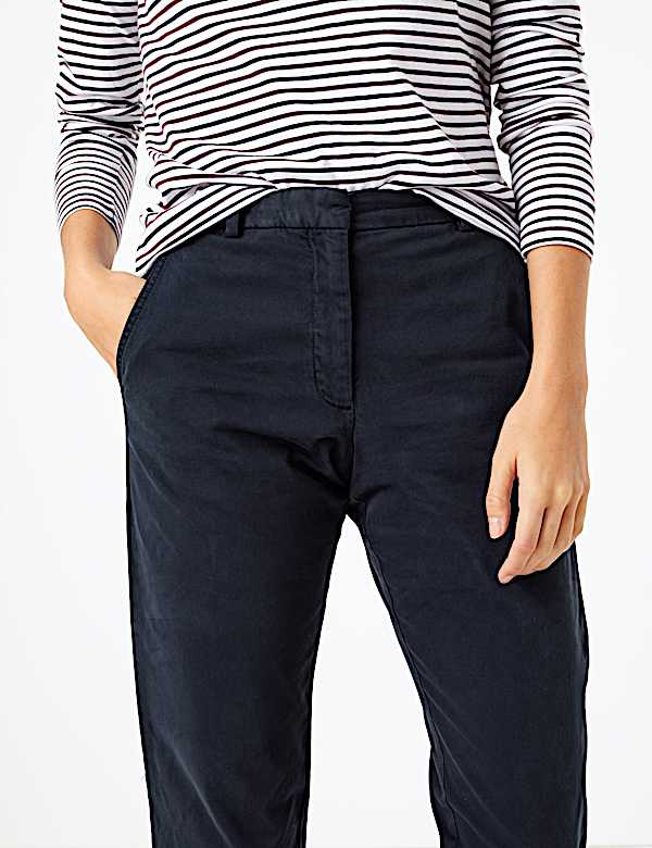 Cotton Rich Tapered Leg Chinos