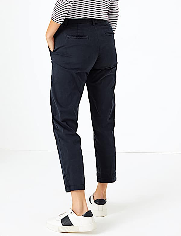 Cotton Rich Tapered Leg Chinos