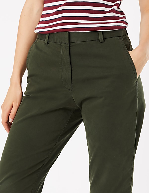 Cotton Rich Tapered Leg Chinos