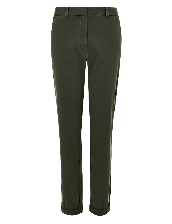 Cotton Rich Tapered Leg Chinos