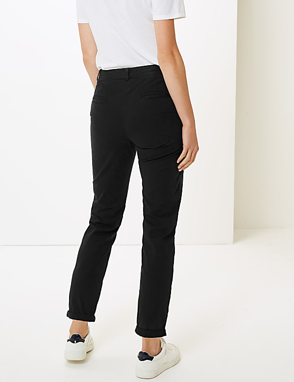Pure Cotton Tapered Leg Chinos