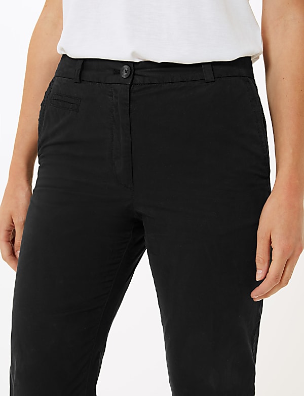 Pure Cotton Tapered Leg Chinos