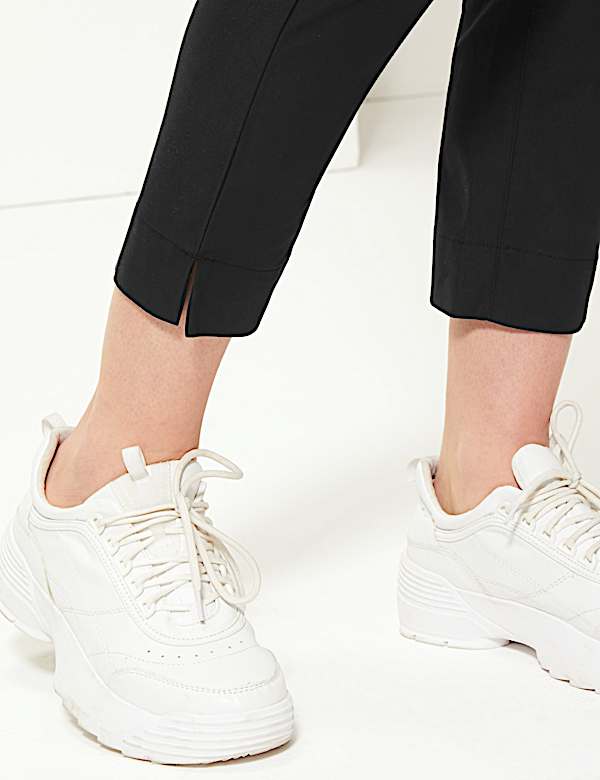 Cotton Rich Tapered Leg Ankle Grazer Chinos