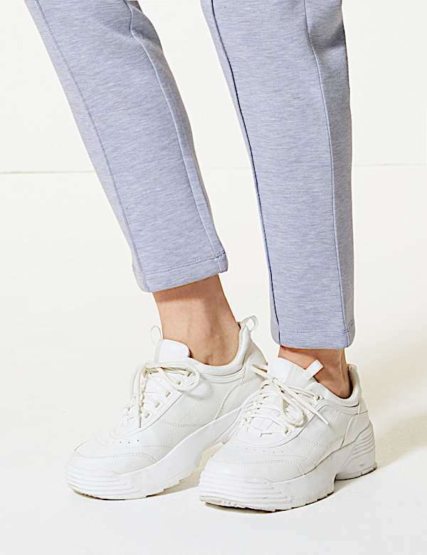High Waist Ankle Grazer Joggers