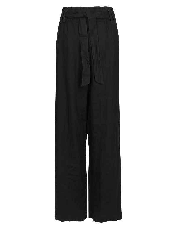 Pure Linen Wide Leg Trousers