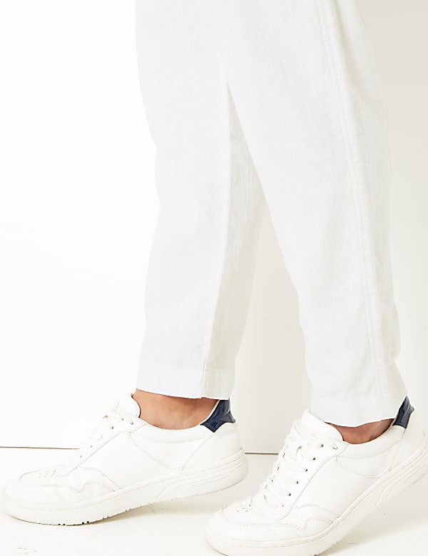 Linen Rich Peg Trousers