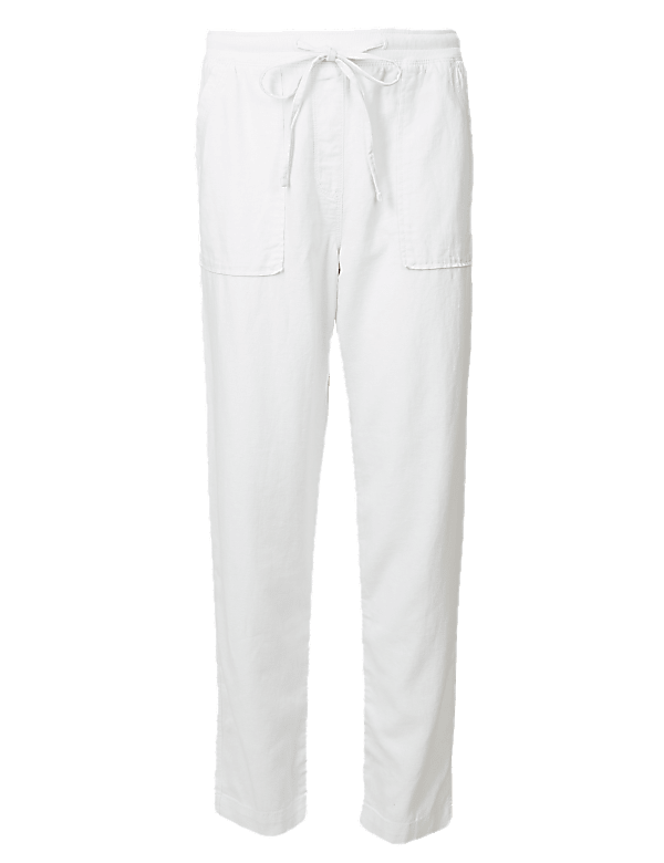 Linen Rich Peg Trousers