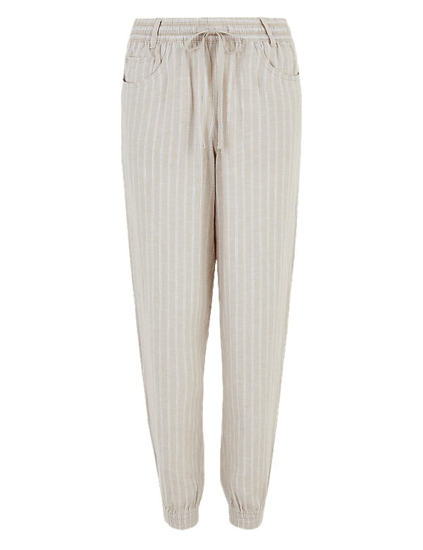 Linen Tapered Trousers