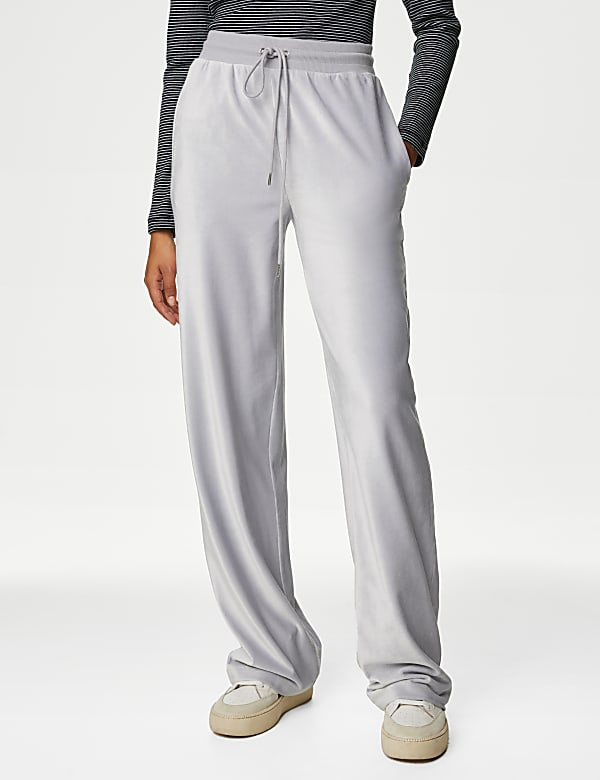 Marks and spencer velour joggers online