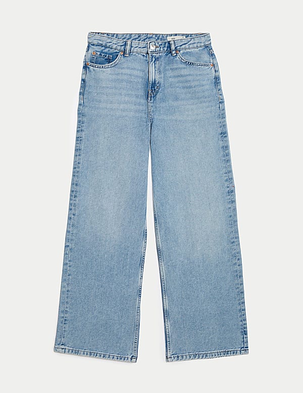 Slouchy Mid Rise Wide Leg Jeans - IT