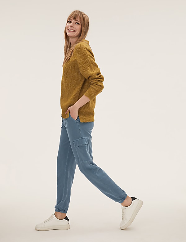 Jersey Utility Tapered Joggers