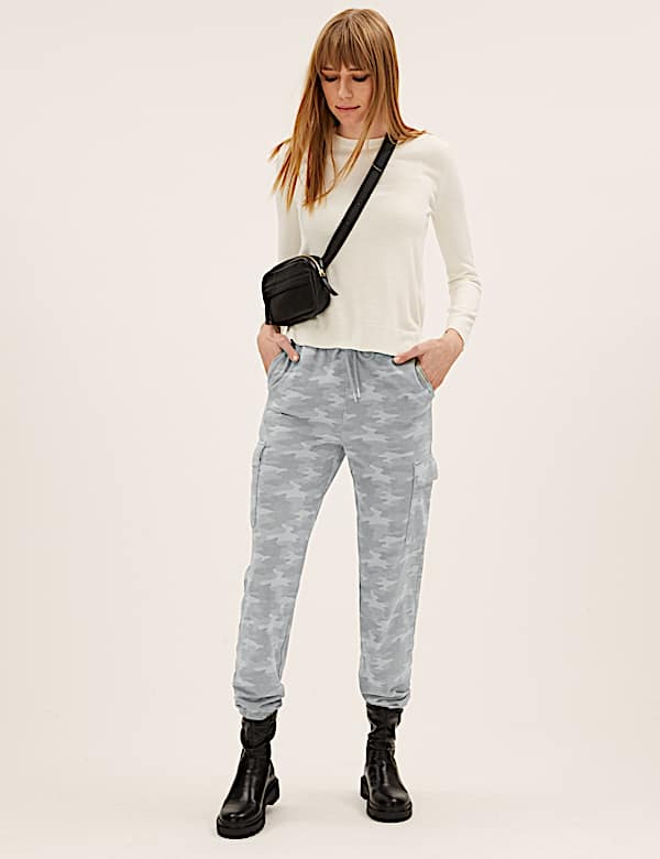 Jersey Utility Tapered Joggers