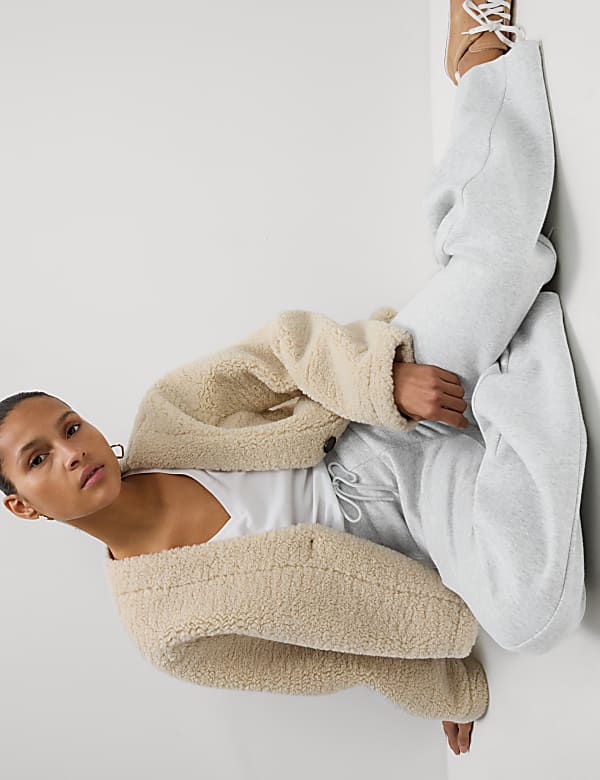 Cotton Rich Barrel Leg Ankle Grazer Joggers - CN