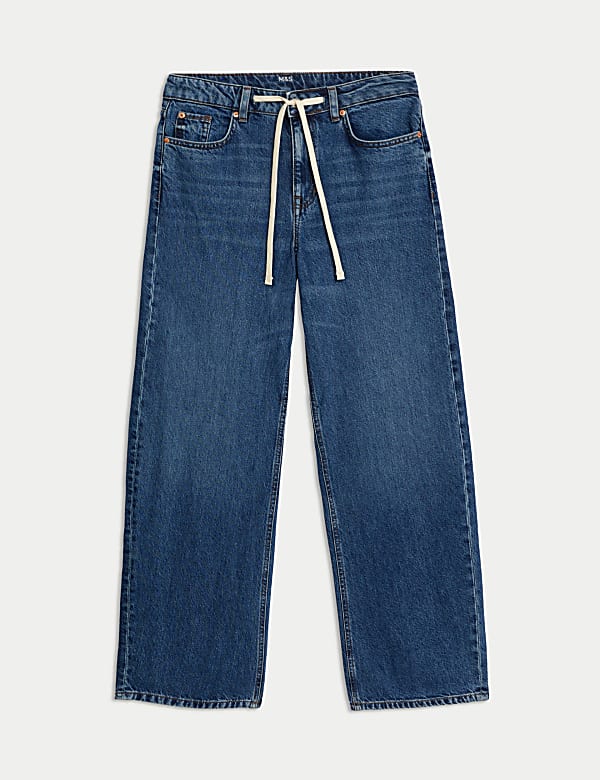 Mid Rise Wide Leg Jeans with Lyocell - CZ