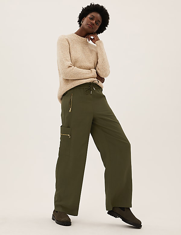 Marks and spencer wide leg joggers online