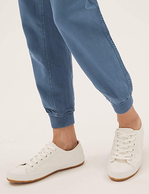 Tencel™ Blend Cuffed Ankle Grazer Joggers
