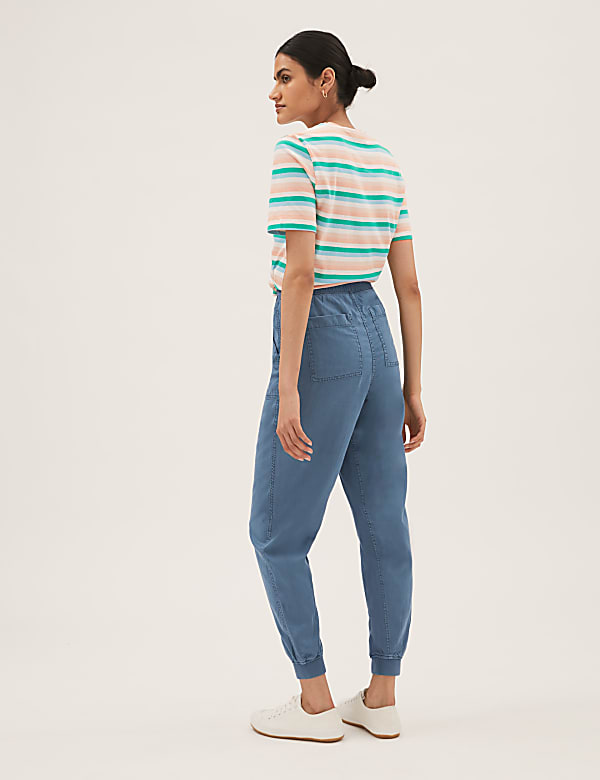 Tencel™ Blend Cuffed Ankle Grazer Joggers