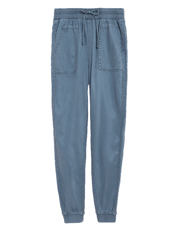 Tencel™ Blend Cuffed Ankle Grazer Joggers