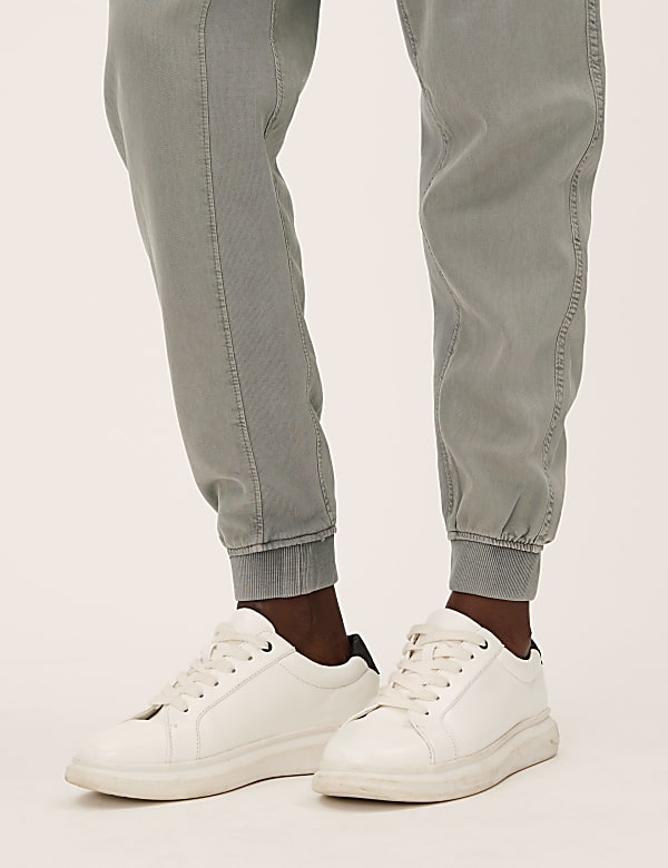 Tencel™ Blend Cuffed Ankle Grazer Joggers