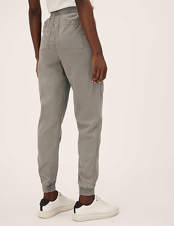 Tencel™ Blend Cuffed Ankle Grazer Joggers