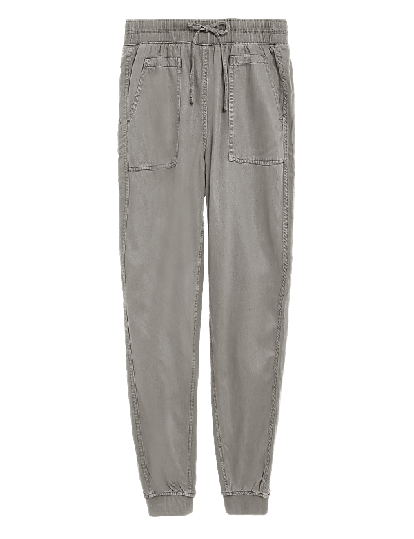 Tencel™ Blend Cuffed Ankle Grazer Joggers