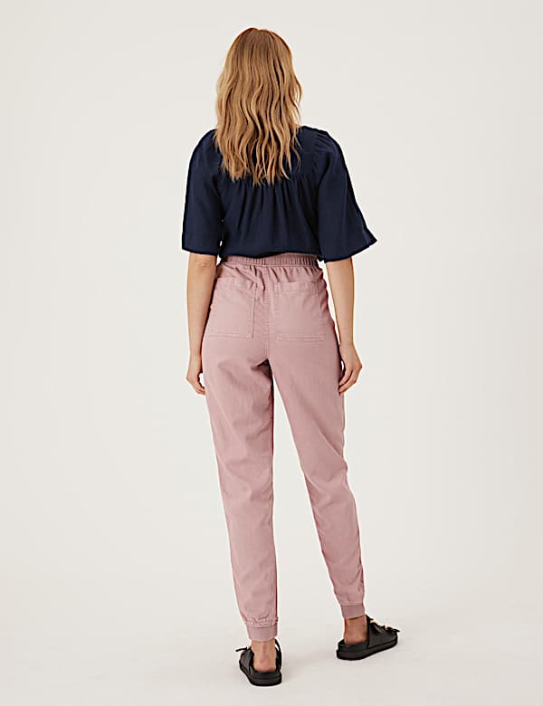 Tencel&trade; Blend Cuffed Ankle Grazer Joggers